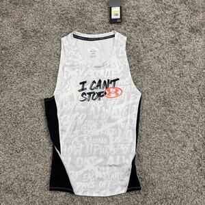 Under Armour Shirt I Can’t Stop Compression Active Tank Top HeatGear Mens Size M